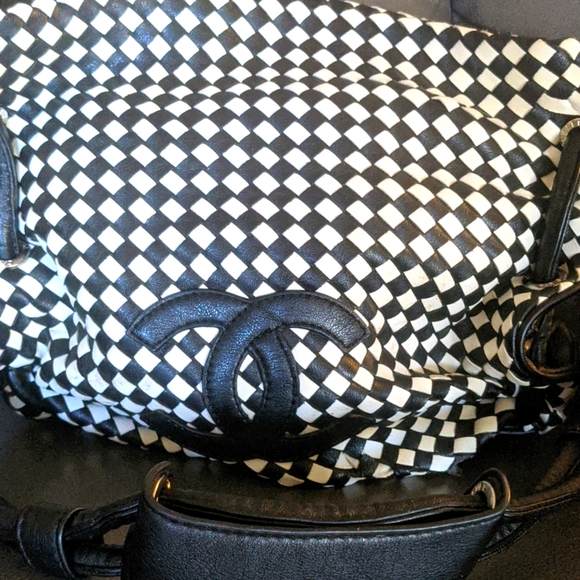 CHANEL Handbags - Chanel Black & White Bag